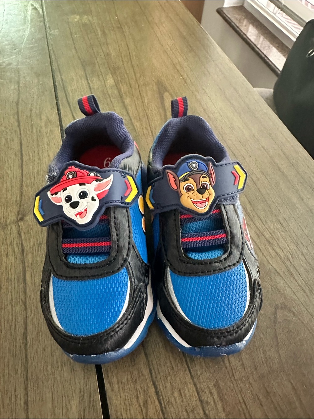 Paw Patrol Boys Blue and Navy Light-Up Character Sneakers